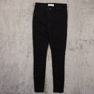 Madewell Jeans Roadtripper high rise skinny women's 24 black